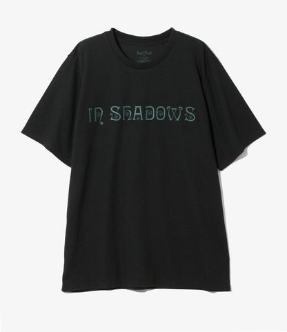 S/S Crew Neck Tee - Black - IN SHADOWS