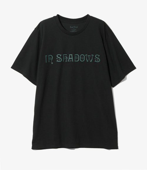 S/S Crew Neck Tee - Black - IN SHADOWS