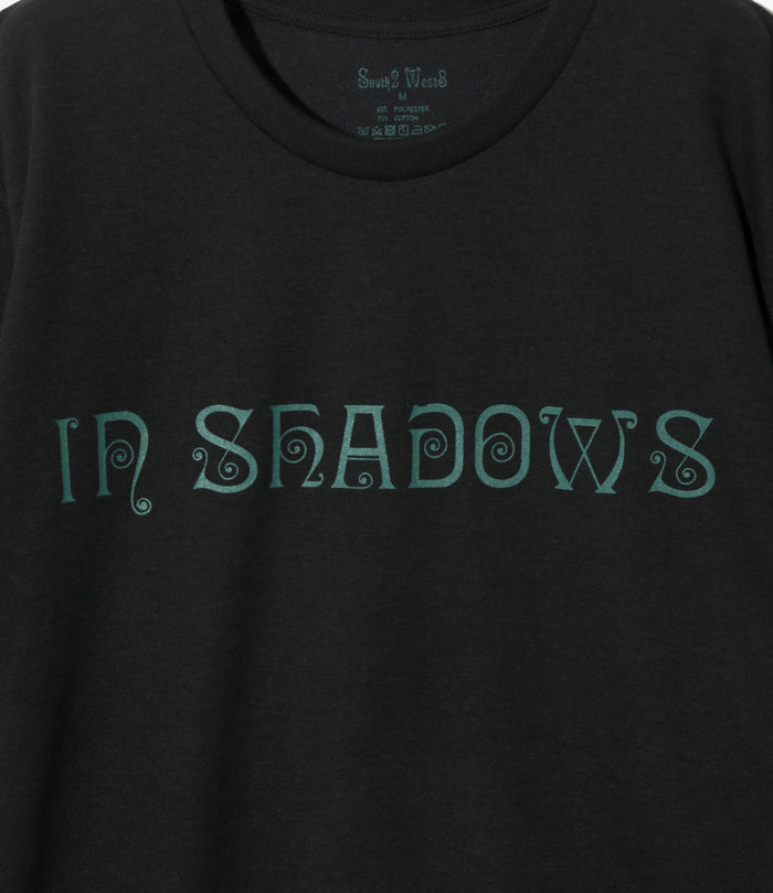 S/S Crew Neck Tee - Black - IN SHADOWS