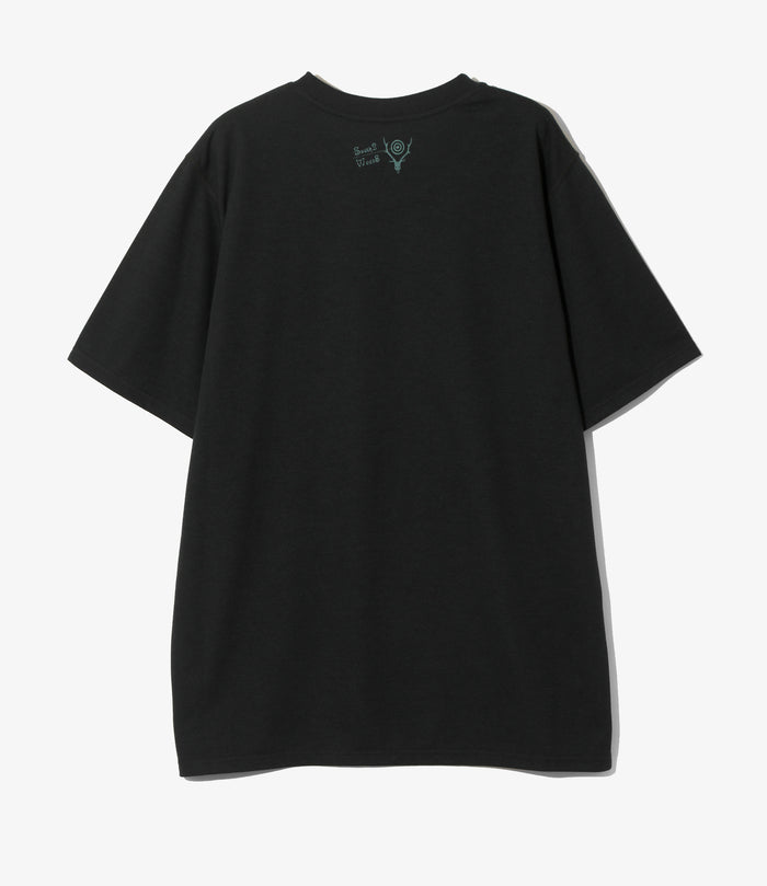 S/S Crew Neck Tee - Black - IN SHADOWS