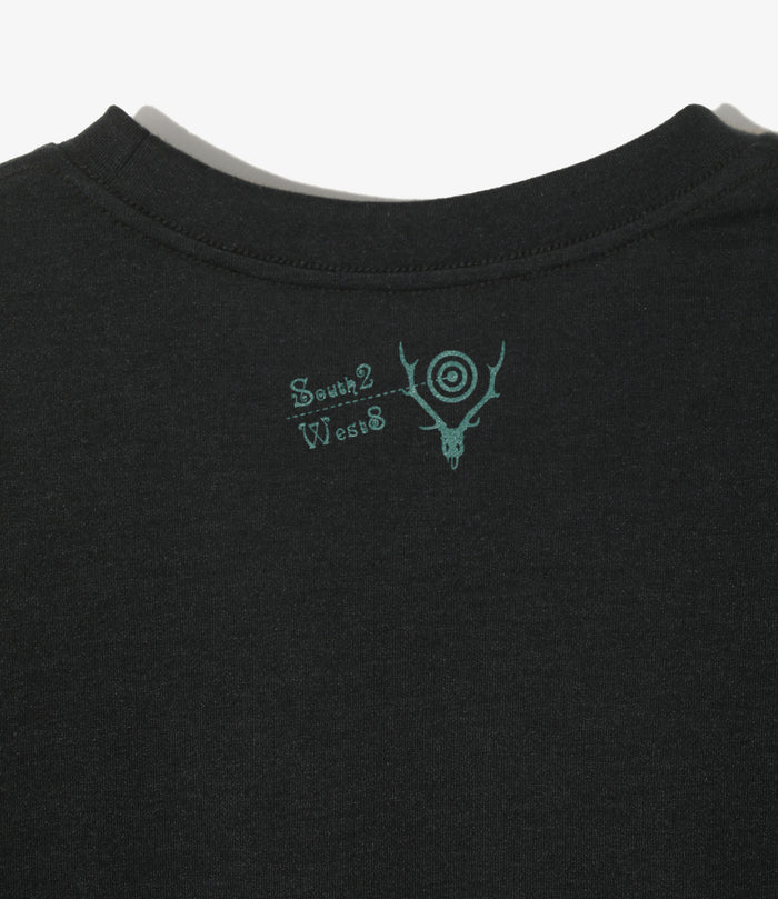 S/S Crew Neck Tee - Black - IN SHADOWS