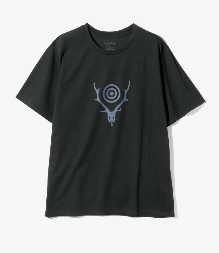 S/S Crew Neck Tee - Black - Skull&Target