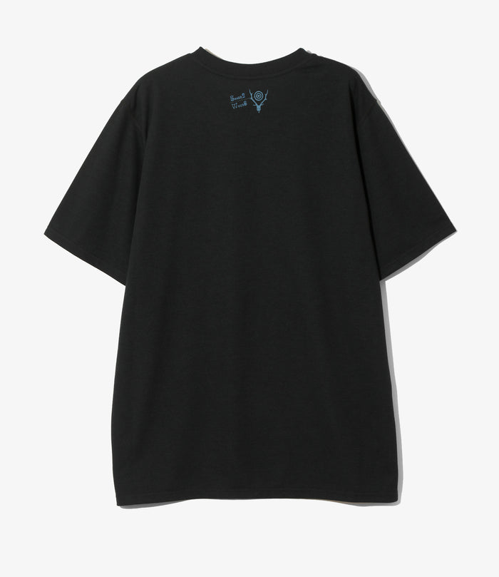 S/S Crew Neck Tee - Black - Skull&Target