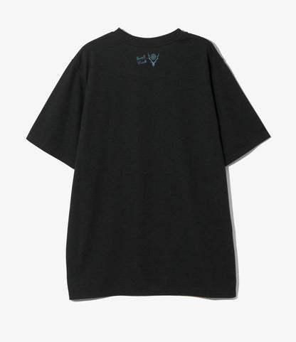 S/S Crew Neck Tee - Black - Skull&Target
