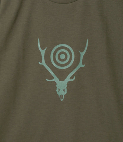S/S Crew Neck Tee - Olive - Skull&Target