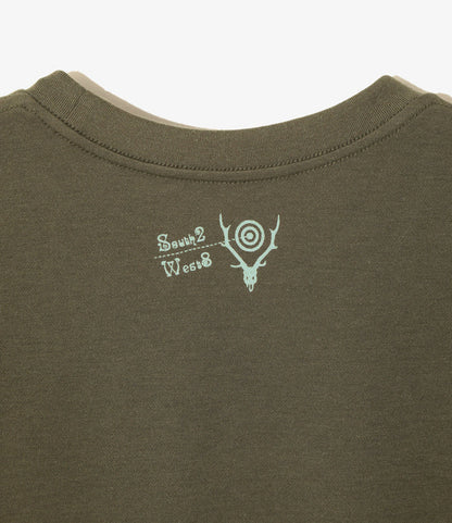 S/S Crew Neck Tee - Olive - Skull&Target