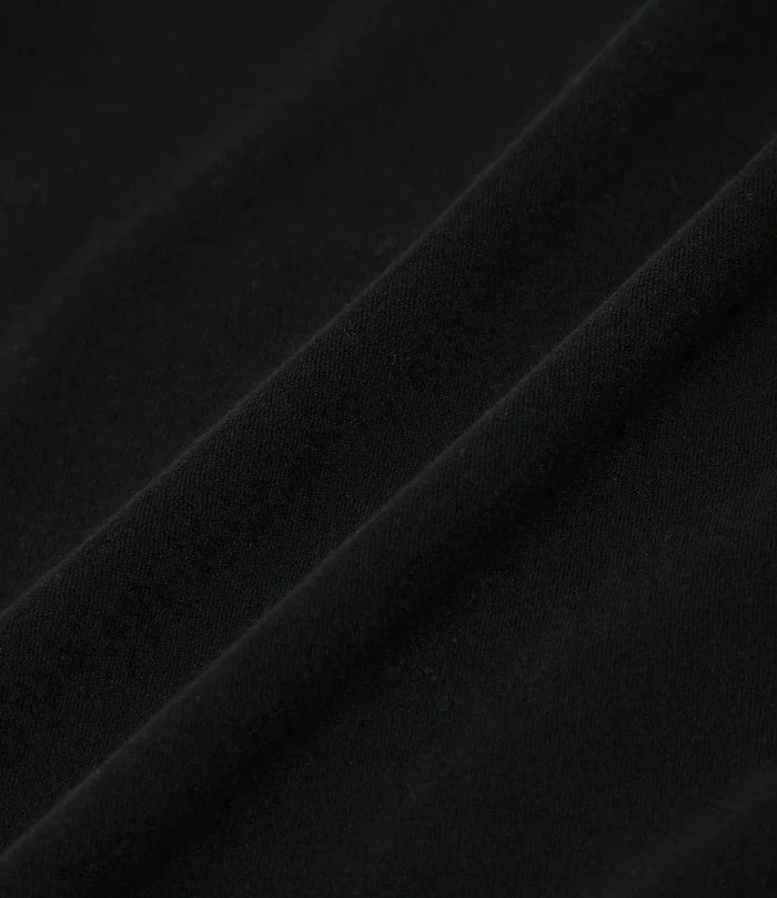 S/S Round Pocket Tee - Black - C/Pe Pile