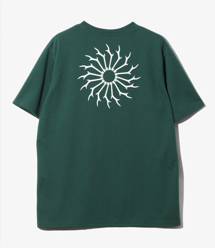 S/S Round Pocket Tee - Green - Circle Horn