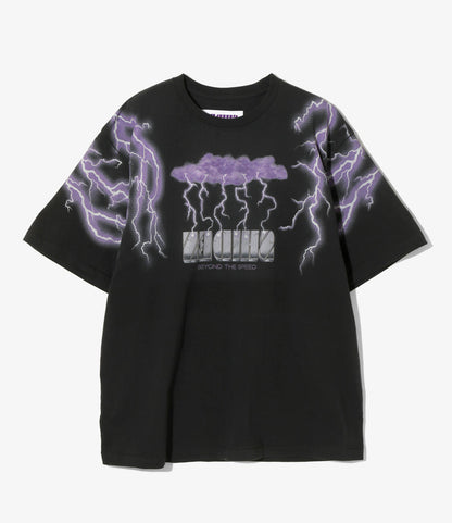 S/S Tee - Purple - Lightning