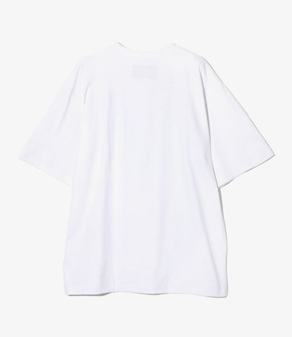 S/S Tee - White - Flame Tire