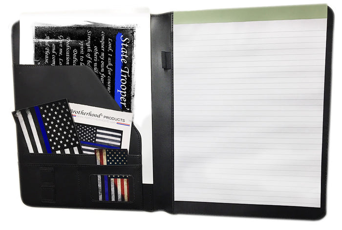 State Trooper Thin Blue Line Padfolio Bundle