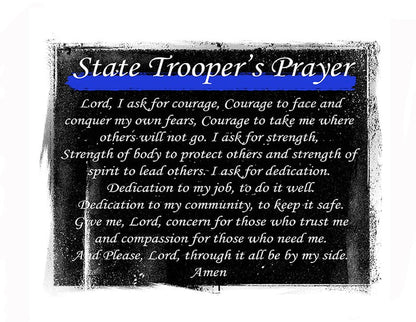 State Trooper Thin Blue Line Padfolio Bundle