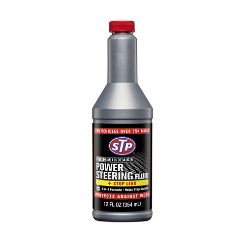 STP Additives High Milage Power Steering Fluid Stop Leak - 12 oz