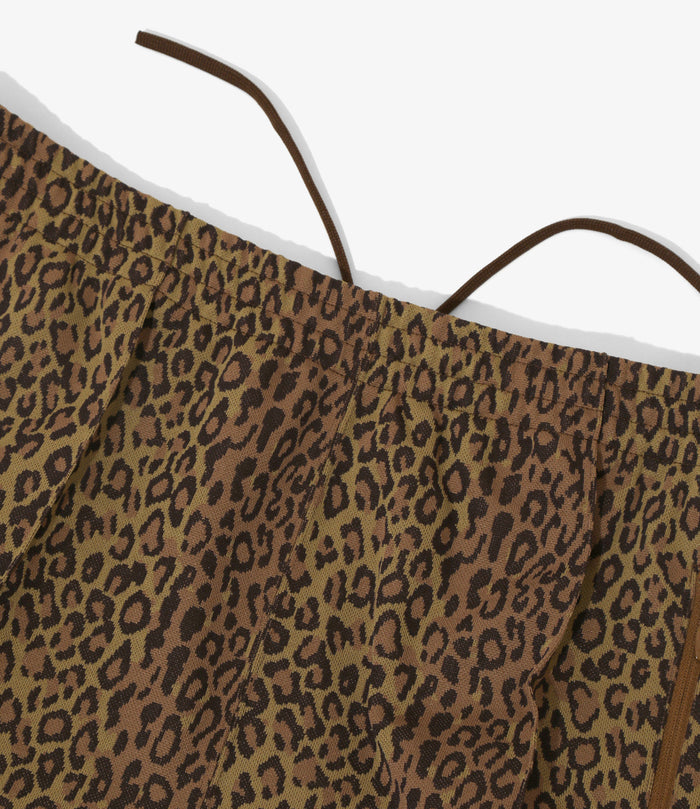 String C.S Pant - Brown - Poly Jq. / Leopard