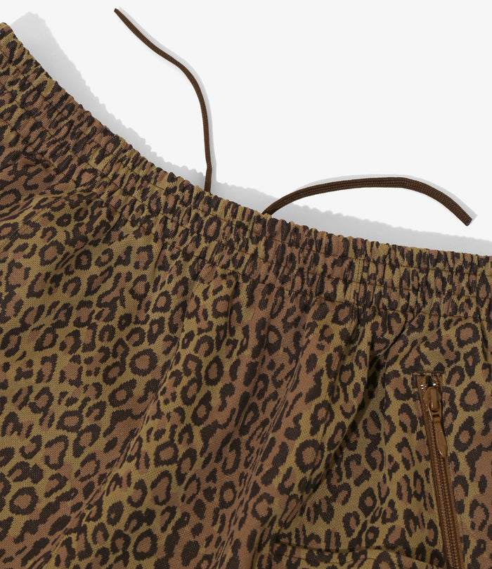 String C.S. Short - Brown - Poly Jq. / Leopard