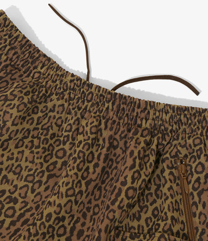 String C.S. Short - Brown - Poly Jq. / Leopard