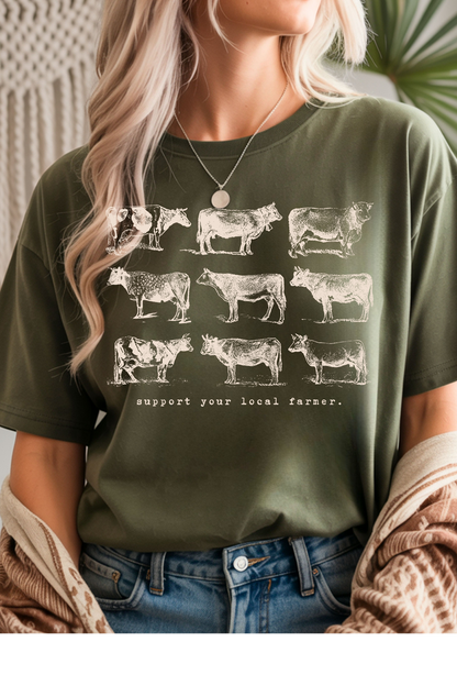 Support Your Local Farmer Graphic Tee