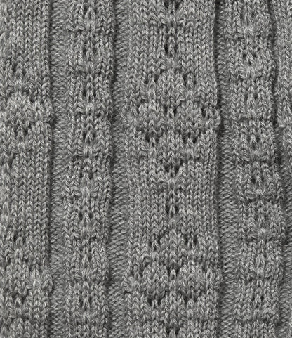 Tights - H. Grey - Eyelet Pattern