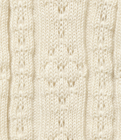 Tights - Natural - Eyelet Pattern