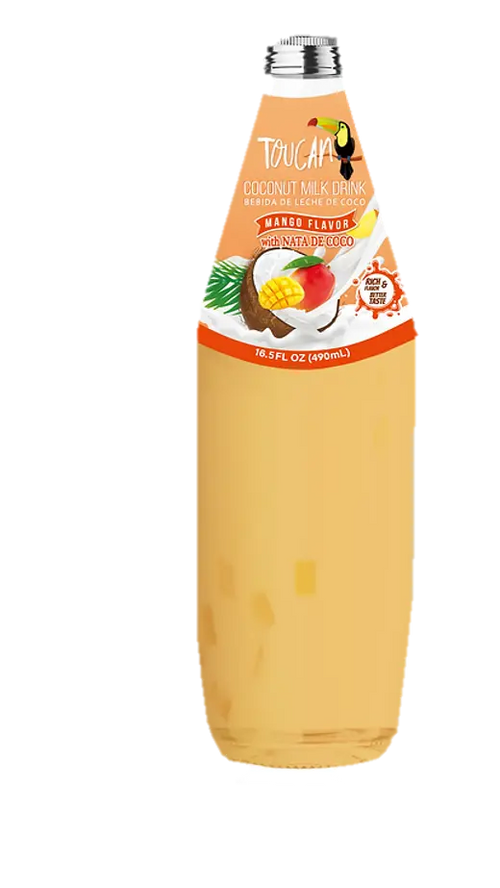 Wholesale Toucan Coconut Milk with Nata de Coco Mango 16.3 oz - Exquisite tropical taste at Mexmax INC.
