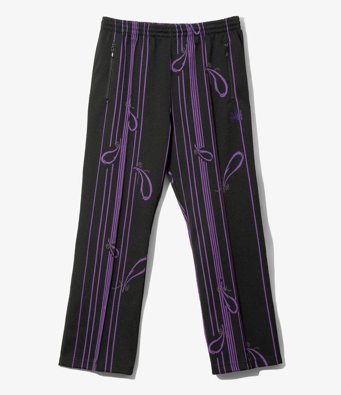 Track Pant - Black - Poly Jacquard