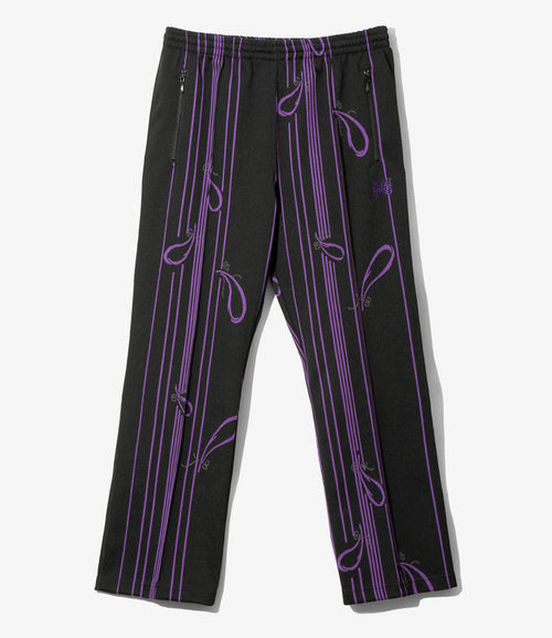 Track Pant - Black - Poly Jacquard