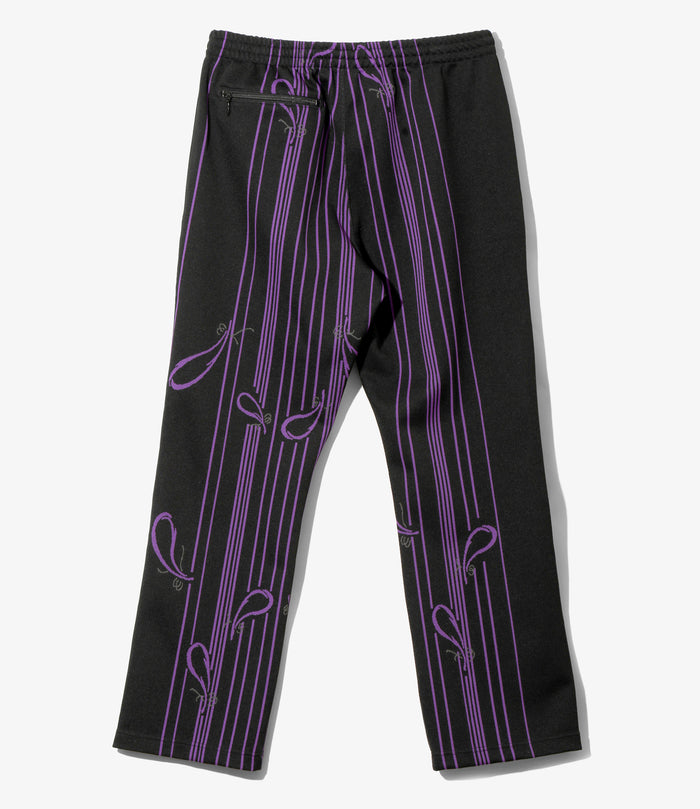 Track Pant - Black - Poly Jacquard