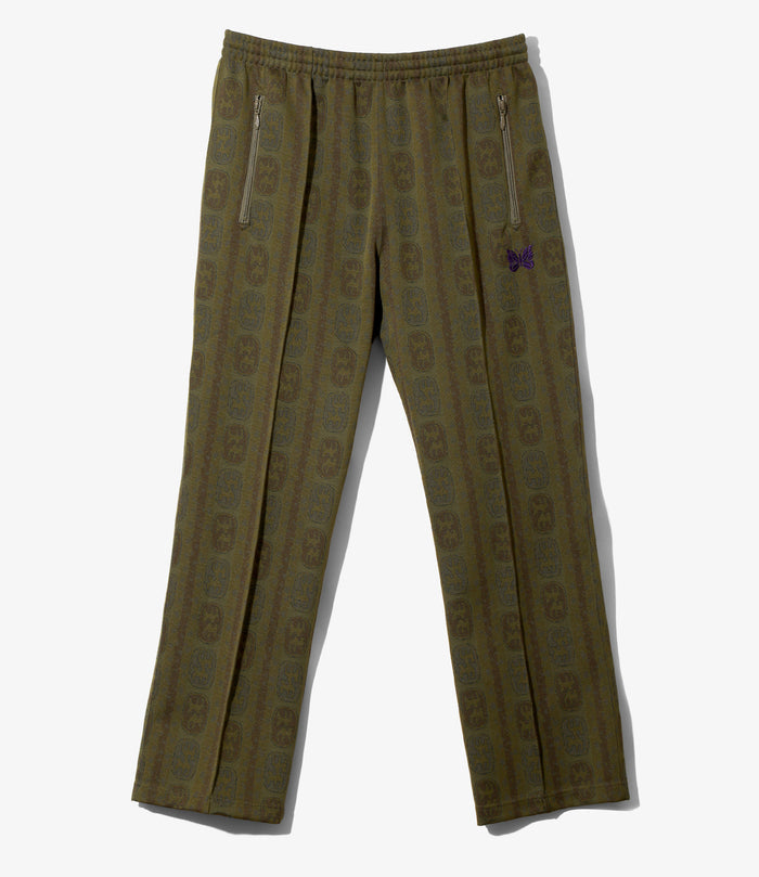 Track Pant - Olive - Poly Jacquard
