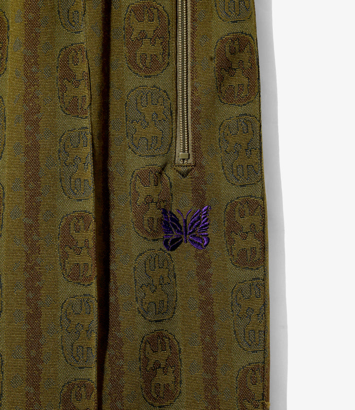 Track Pant - Olive - Poly Jacquard