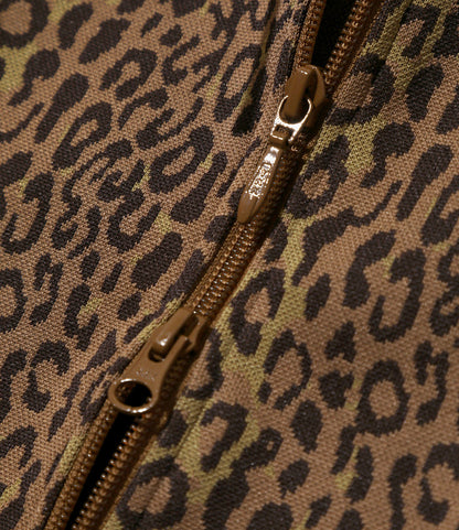 Trainer Hoody - Brown - Poly Jq. / Leopard