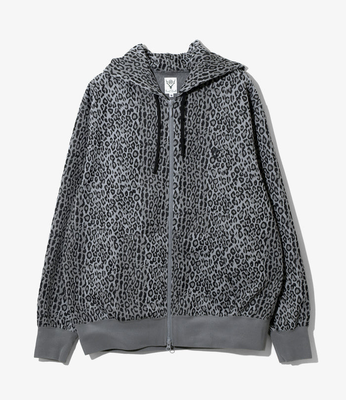 Trainer Hoody - Grey - Poly Jq. / Leopard