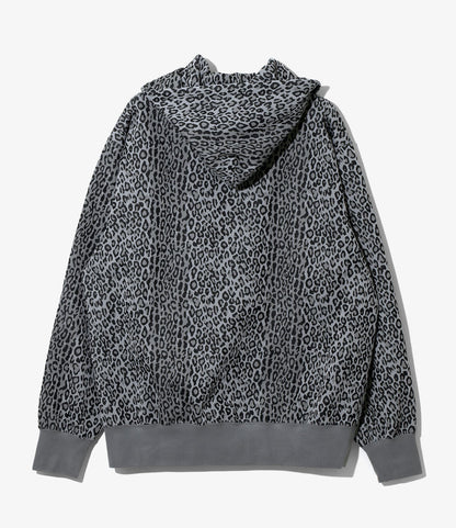 Trainer Hoody - Grey - Poly Jq. / Leopard