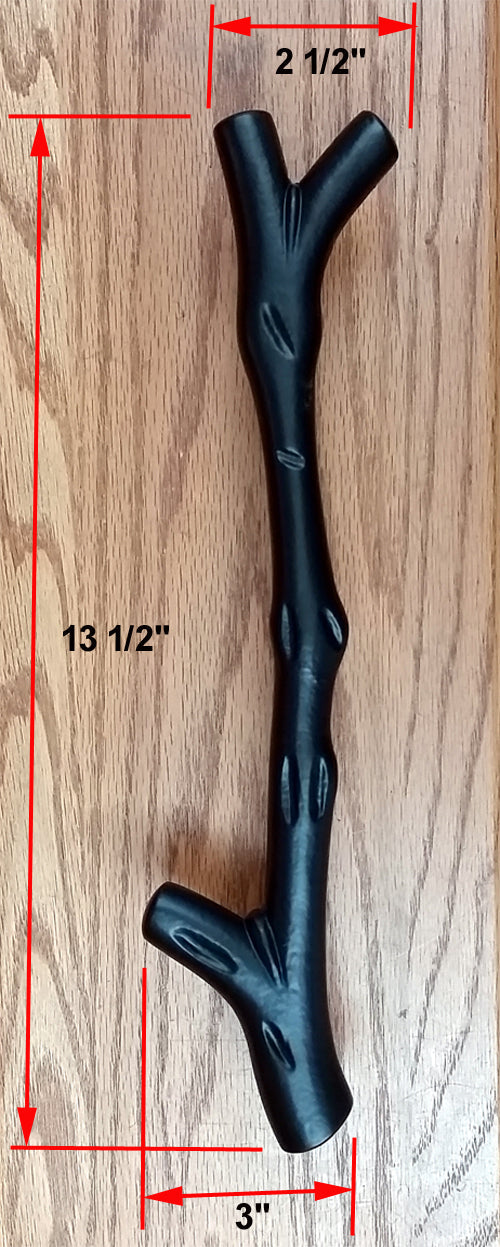 Barn Door Handle Pull - Large Tree Branch - Wild West Hardware