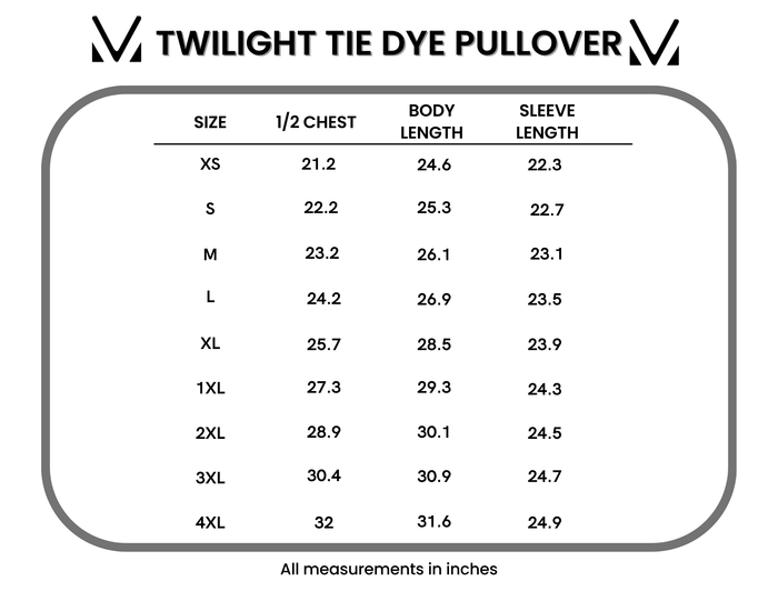 Twilight Tie Dye Pullover