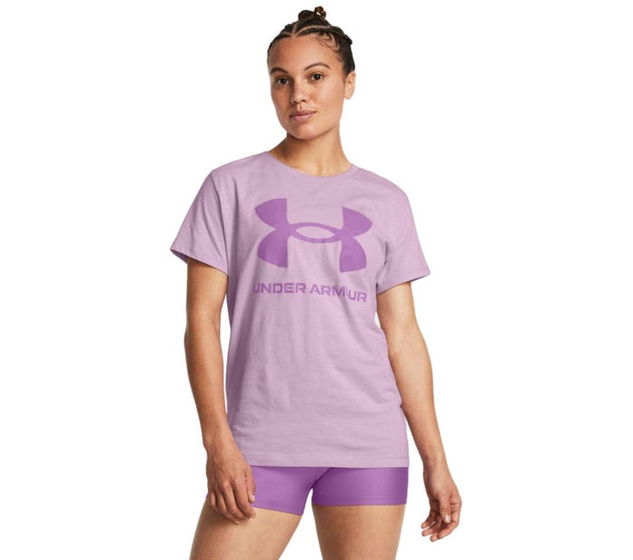 Under Armour Womens Sportstyle Logo Short Sleeve Shirt|1356305543XS,1356305543SM,1356305543MD,1356305543LG