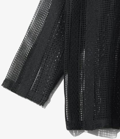 V-Neck Cardigan - Black - Poly Lace Jq.