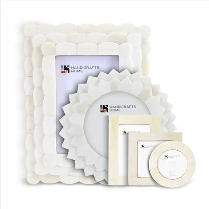 White Bone Inlay Picture Frames Set of 5 | The Royal Collection