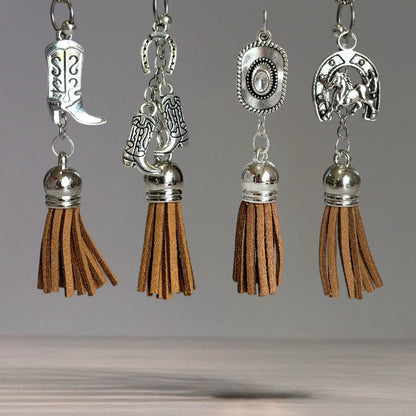 Kacey Musgraves Stanley Wild West Silver Tassel Charm - Tumbler Handle Charm