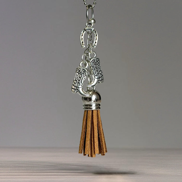 Kacey Musgraves Stanley Wild West Silver Tassel Charm - Tumbler Handle Charm