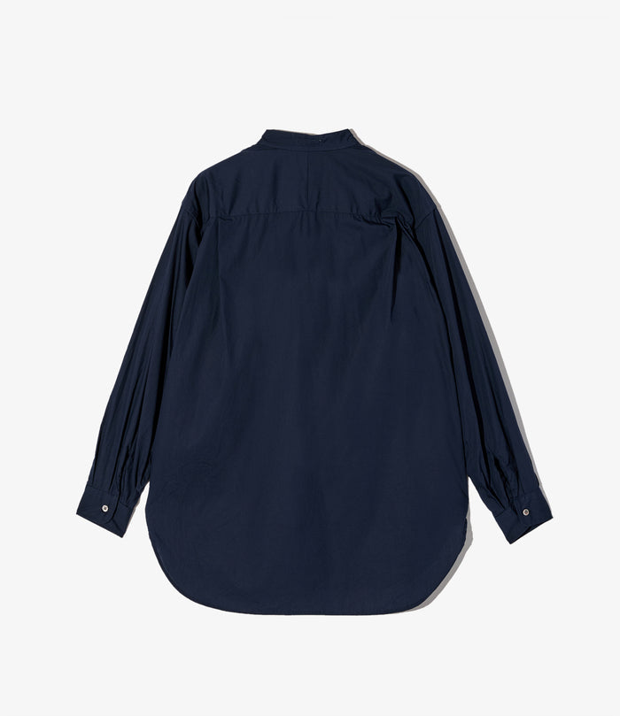 Wing Collar Shirt - Dk. Navy Cotton Broadcloth