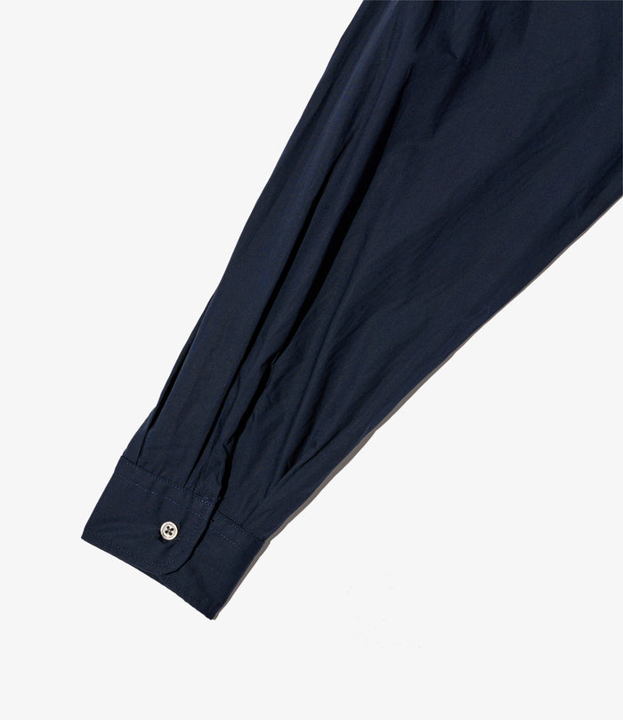 Wing Collar Shirt - Dk. Navy Cotton Broadcloth