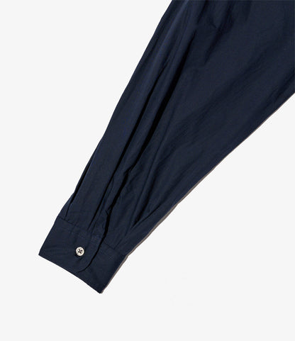 Wing Collar Shirt - Dk. Navy Cotton Broadcloth