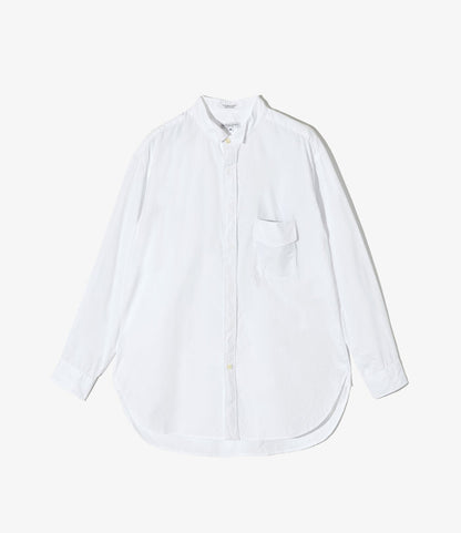 Wing Collar Shirt - White 100's 2Ply Broadcloth