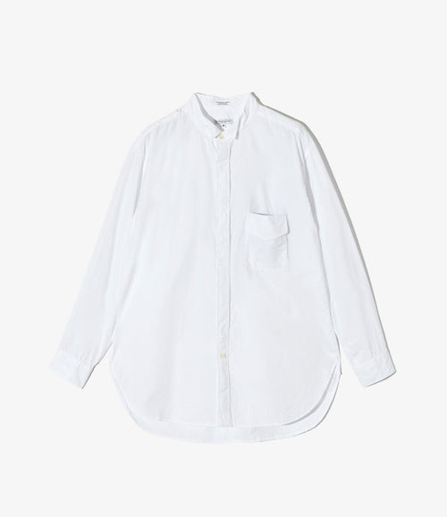 Wing Collar Shirt - White 100's 2Ply Broadcloth