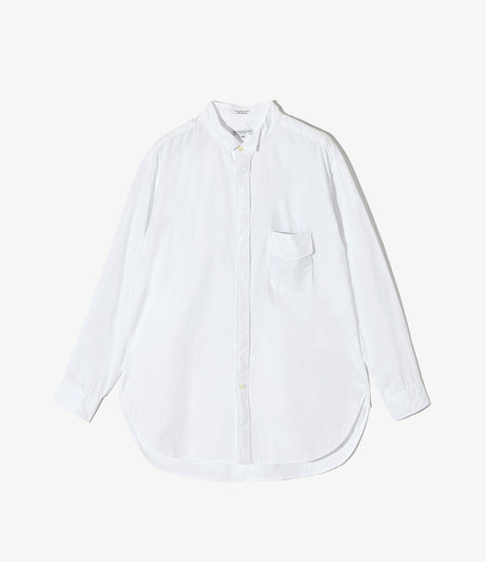 Wing Collar Shirt - White 100's 2Ply Broadcloth