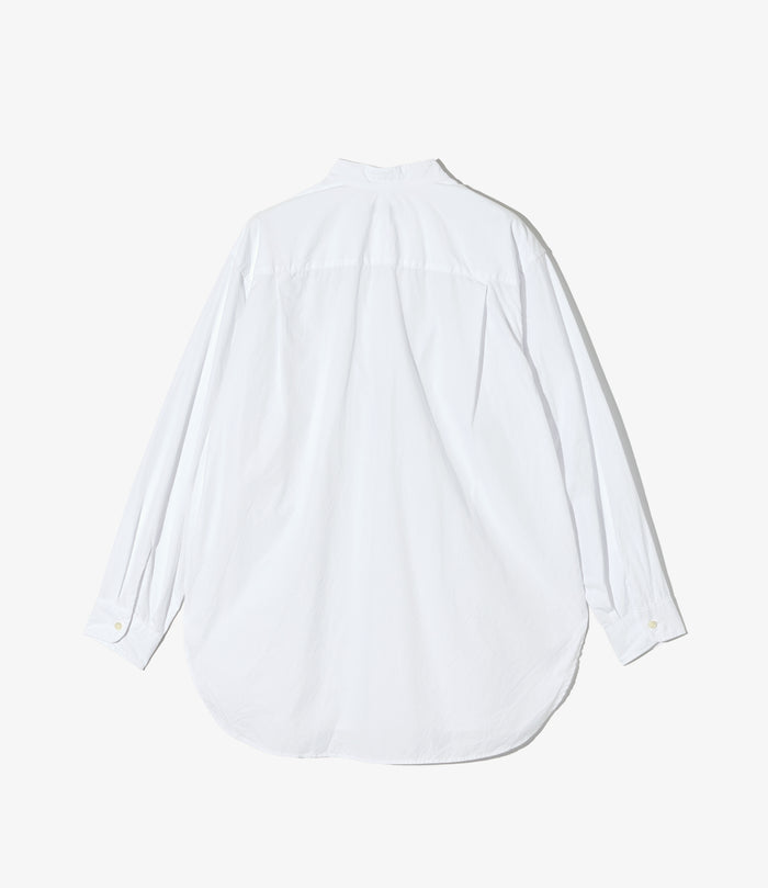 Wing Collar Shirt - White 100's 2Ply Broadcloth