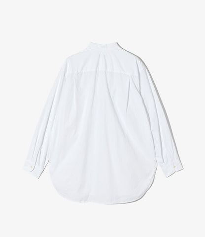 Wing Collar Shirt - White 100's 2Ply Broadcloth