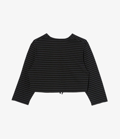 Women's Bolero - Charcoal/Black PC Stripe Jersey