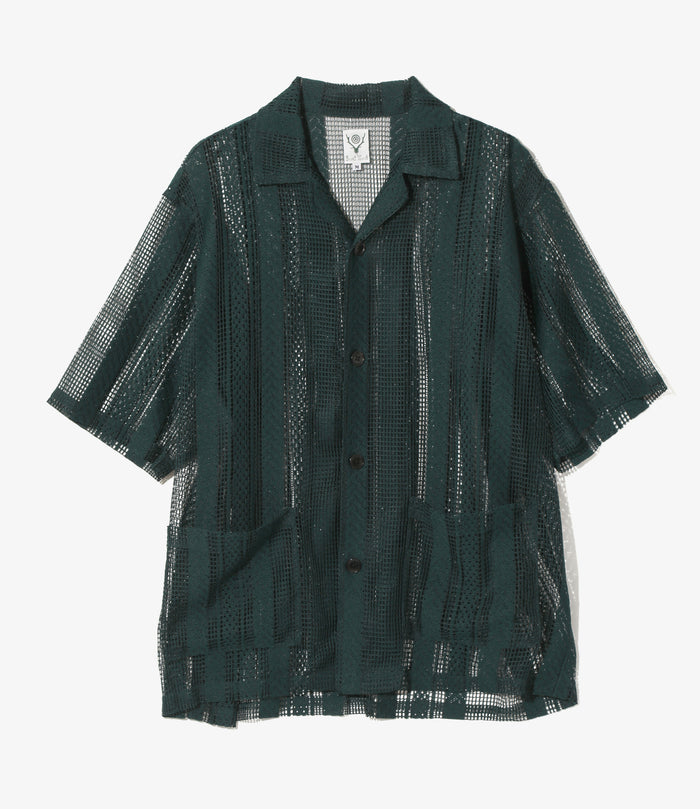 Women's Cabana Shirt - Green - Poly Lace Jq.