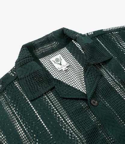 Women's Cabana Shirt - Green - Poly Lace Jq.
